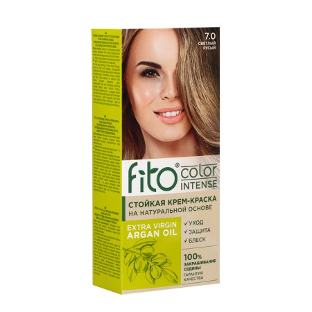 Persistent hair cream Fito Color Intense Ton 7.0 light light, 115 ml
