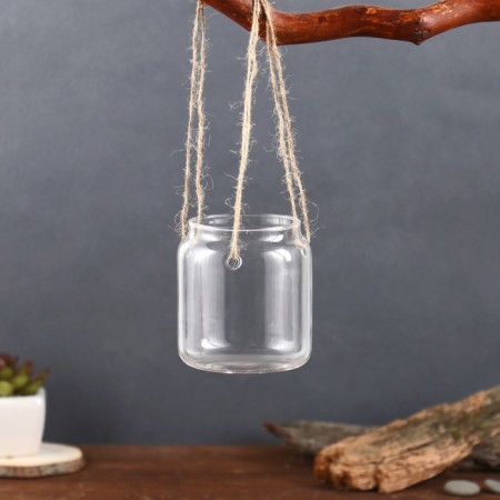 Florarium "Jars" with a rope, 8x8x9 cm