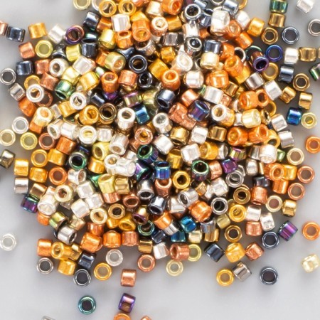 Glass beads 11/0 "cylinder. Multi -colored gloss" 10 g