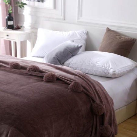 Super Ball bedspread, size 220x240 cm, mokko color-2