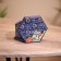 Wooden box, batik 10x11x7 cm