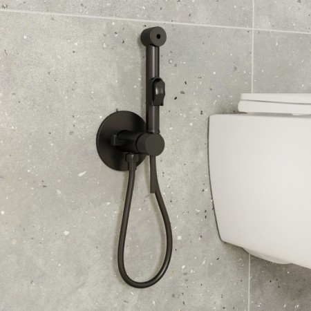 Mixer for IDDIS AXES 003BLR08, single -leaf, shower set, built -in, black 977264-1
