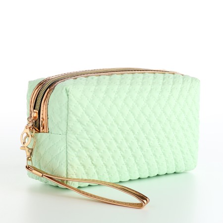 Lightning cosmetic bag, green color