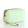 Lightning cosmetic bag, green color