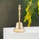 Valdai bell "vertebra No. 5", polished, with a long handle, d = 54 mm