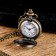 Pocket clock "Peacock", quartz, d dial-1.8 cm, 2.5 x 2.5 cm