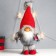 Interior doll "Santa Claus in a red cap with a fur bomb" 45x18x11 cm