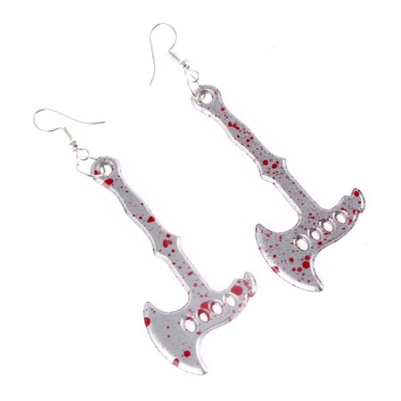Carnival earrings "ax", color mix-1