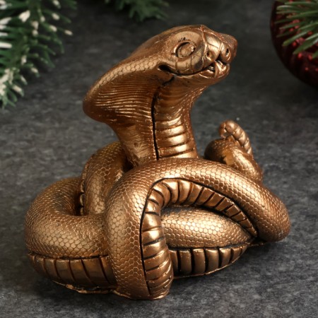 Figure "Cobra" bronze, 6x7x5cm-3