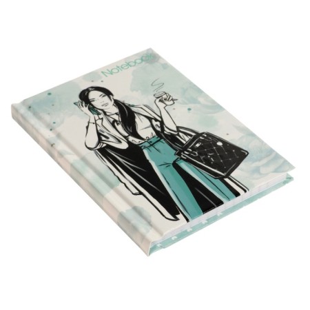 Notepad A7, 64 sheets in the cell "Fashionista", solid cover, offset unit-1