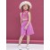 TOP for girls, height 110 cm, pink color