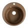 Curler for a kitchen made of stone Zein 50/Q9, D = 467 mm, round, overflow, Terracotta color