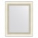 EvoForm mirror in the baguette frame, 60 mm, 41x51 cm, white color with silver