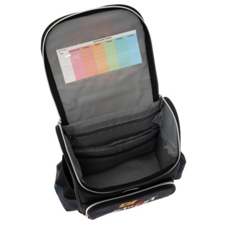 School Standard School, 34 x 27 x 20 cm, Attomex Lite Street Race, Black, Blue-8