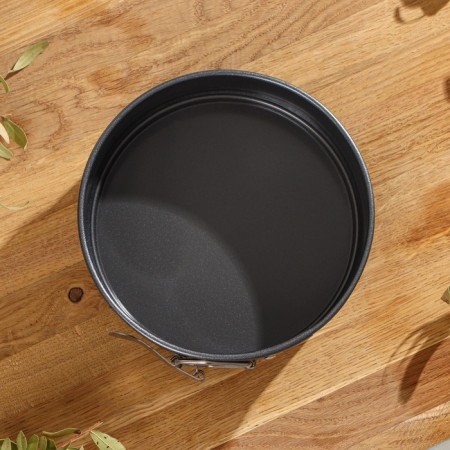 The form for baking the share "Elin. Circle ", 14 × 4.5 cm, removable bottom, anti -stick coating, black color-1
