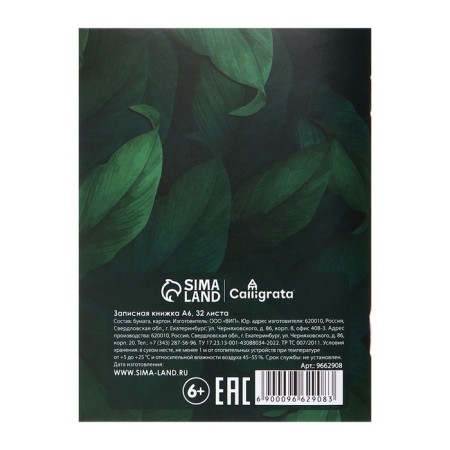 Note book A6 32 sheets in a cage on the bracket "Believe in yourself", cover coated cardboard, block offset paper-4