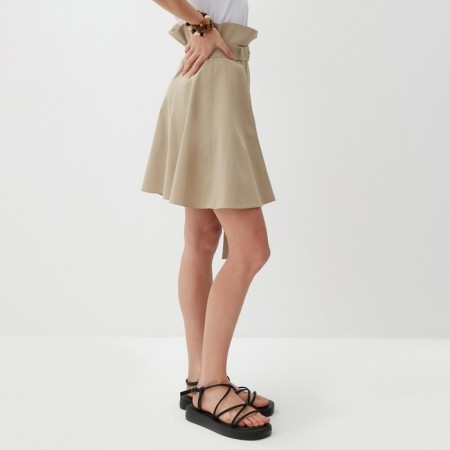 Women's skirt Minaku: minku: safari beige color, river 48-1