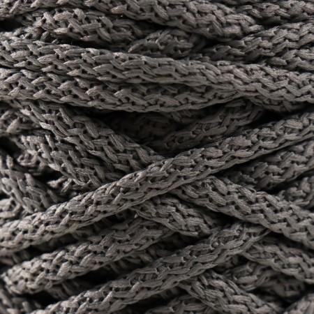 Knitting cord 100% polyester, width 5 mm 100m (gray)-2