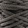 Knitting cord 100% polyester, width 5 mm 100m (gray)
