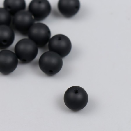 Busina silicone "round" black d = 0.9 cm