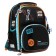Frame backpack 37 x 28 x 12 cm, Across 194, filling: bag, pencil case, blue/blue ACR22-194-1