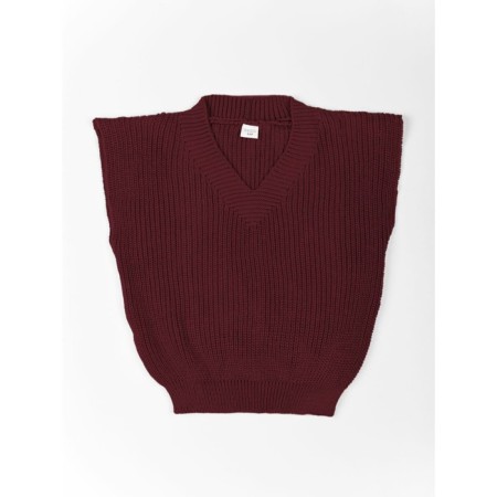 Vest for girls, height 146 cm, burgundy color