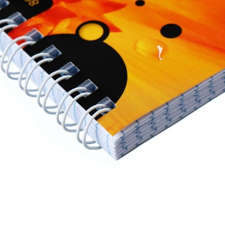 A notebook of 80 sheets in a cage on a crest, iFresh, cover coated cardboard, offset block, mix-3