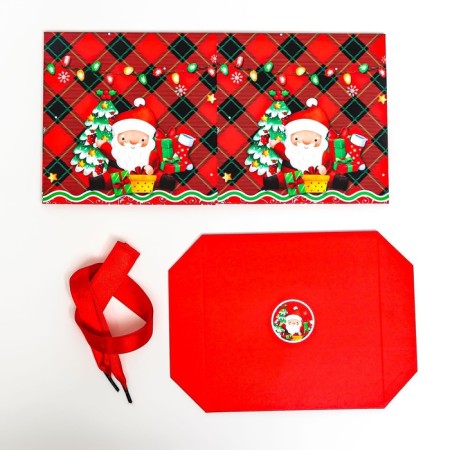 New Year. Box a gift New Year's folding "Grandfather Frost" 15x15x15 cm.-4