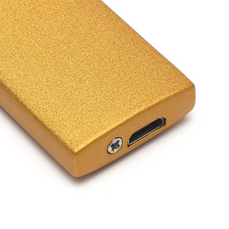 Electronic lighter in a gift box, USB, spiral, 2.5 x 8 cm, gold-2