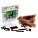 Set for creativity: creating a toy from fur sticks and coloring "Funny animals"