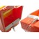 Bunker feeder for rabbits, plastic, with a lid