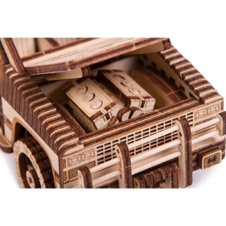 Mechanical 3D puzzle made of wood "Pickup WT-1500"-4
