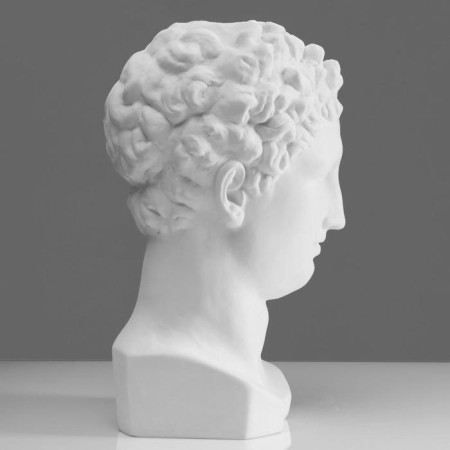 Gypsum figure Hermes head, 22 x 27 x 46 cm-4