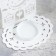 Click "House with Cup" metal per candle, 6.7x10x13.5 cm, white