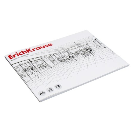Album for drawing A4, 20 sheets, block 200 g/m², glue, erichkrause, without frame-1