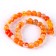 Beads made of natural stone "Yellow agate" set of 36 pcs., Size 1 pc. - 10 mm