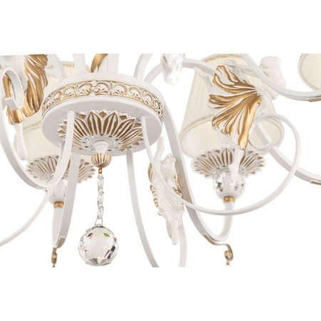 Chandelier Maytoni ARM222-06-G, E14, 6x40 W, 610x610x910 mm, white with gold-3