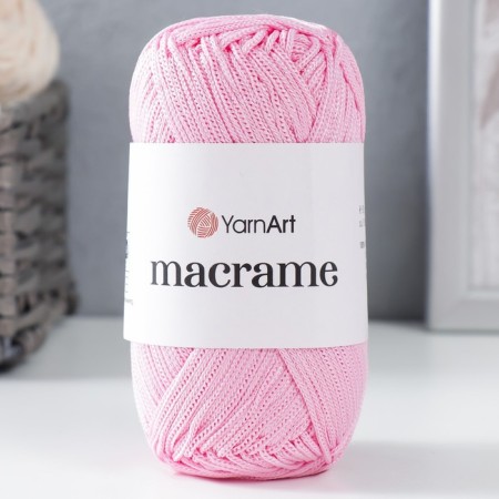 Yarn "Macrame Macrama" 100% polyester 130m/90g (147 sv. Rizovye)