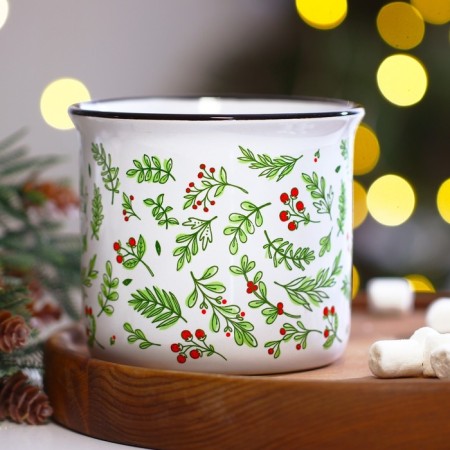 Ceramic Muging Muging "Leaves", 450 ml-2