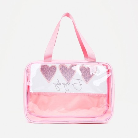 Lightning cosmetic bag, pink color-1