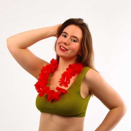 Hawaiian necklace light, 3 backlight modes, red color