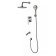 Lemark Bronx LM3722GM bathtub, single -leaf, tropical shower, built -in, chrome