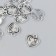 Decor for creativity Metal "Space Heart" silver 1.2x1.3 cm