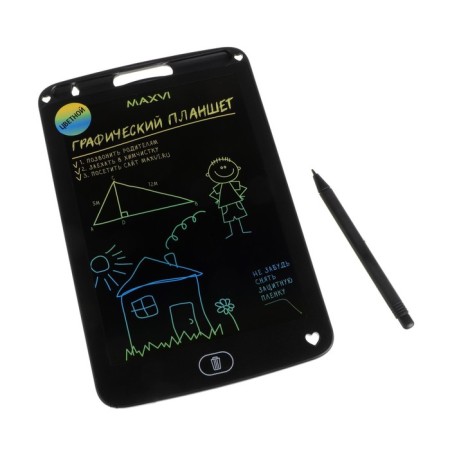 Graphic tablet for drawing and notes LCD Maxvi MGT-01C, 8.5 ”, color display, black