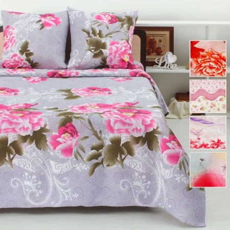 Bed linen 2p Merry 180x220 cm, 175x220 cm, 70x70 cm 2pcs polyester 70 g/m, color mix-2