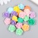 Decor for creativity plastic "Multi -colored roses" set of 20 pcs 1.8x1.8x1.8 cm