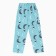 Female homemade set (T -shirt/pants), white/turquoise color, size 60
