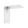 Corner fixed reinforced tundra, 100x100x85x2 mm, in packaging 4 pcs.