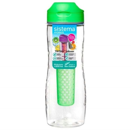 Water bottle of Sistema, Tritan, 800 ml, color mix-3