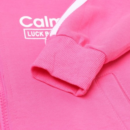 Suit for a girl (sweatshirt/pants), pink color, height 104-110cm-7